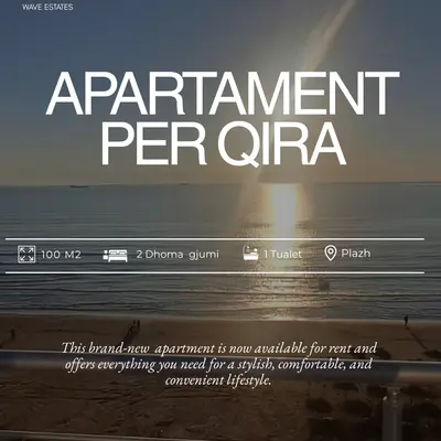 Jepet me qira apartament 2+1 – Rrota e Kuqe, Plazh Durrës